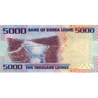 Банкнота Сьерра-Леоне 5000 леоне 2002-06