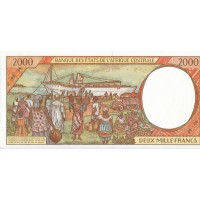 Банкнота Экваториальная Гвинея 2000 франков 2000