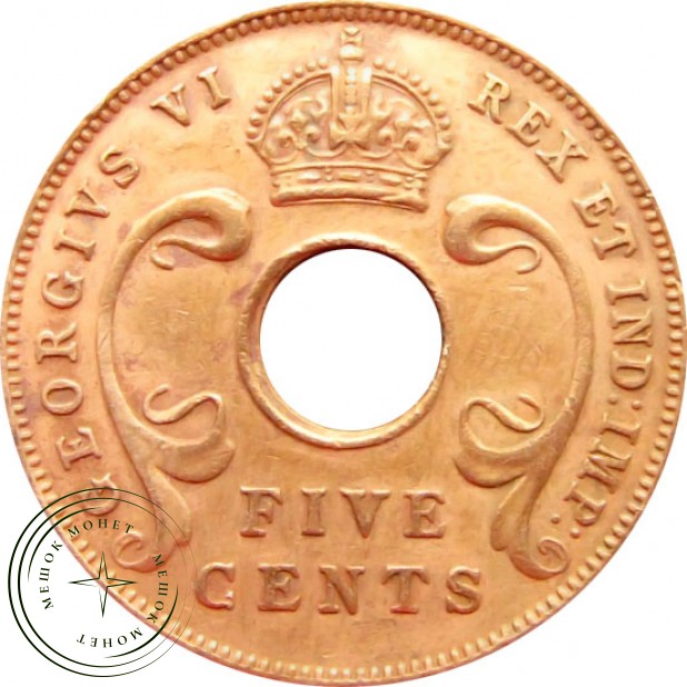 Восточная Африка 5 центов 1942