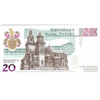 Банкнота Польша 20 злотых 2015