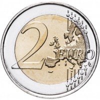 Монета Монако 2 евро 2011 Князь Альберт II