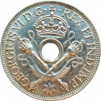 Монета Папуа—Новая Гвинея 1 шиллинг 1938