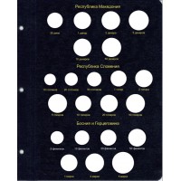 Набор листов для регулярных монет Югославии и Черногории в Альбом КоллекционерЪ