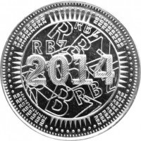 Монета Зимбабве 50 центов 2014