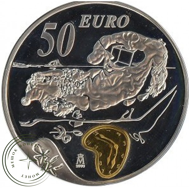 Испания 50 евро 2004 Сальвадор Дали