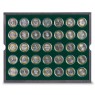 Коллекция биметаллических монет 10 рублей 2000-2023 Люкс в деревянном футляре