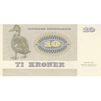 Банкнота Дания 10 крон 1977