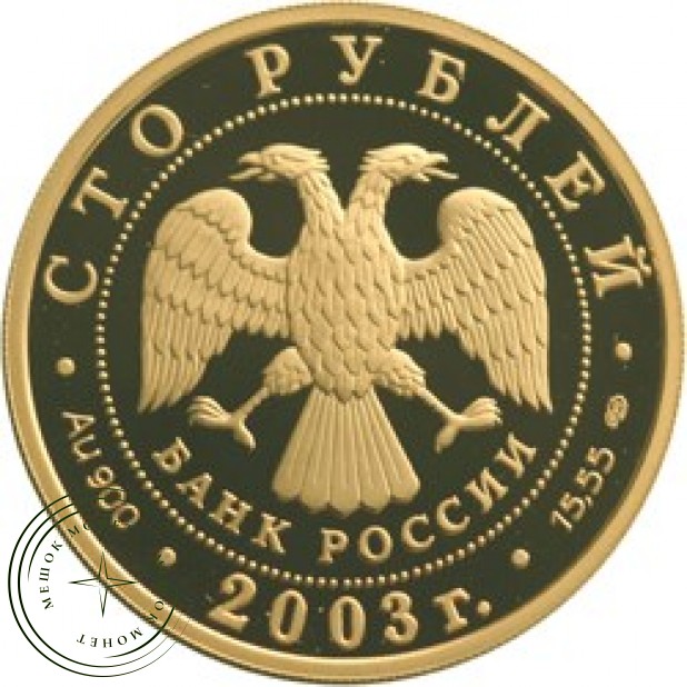 100 рублей 2003 Охотник