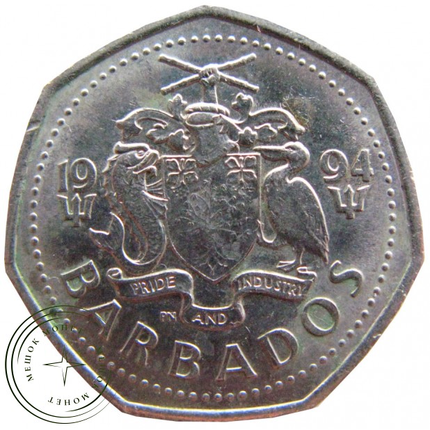 Барбадос 1 доллар 1989
