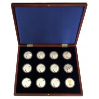 Набор 12 серебряных монет Футбол 2018 в футляре