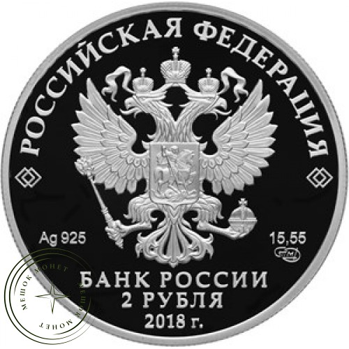 2 рубля 2018 Струве