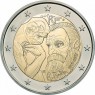 Франция 2 евро 2017 100 лет со дня смерти Огюста Родена (буклет)