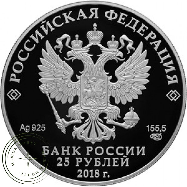 25 рублей 2018 Тургенев