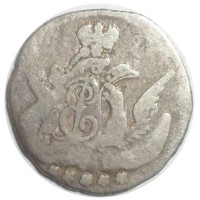 Монета 5 копеек 1758 Орёл в облаках СПБ