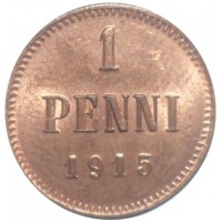 Монета 1 пенни 1915