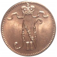 Монета 1 пенни 1915