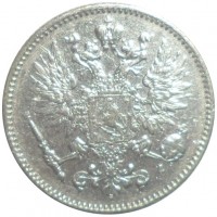 Монета 50 пенни 1907