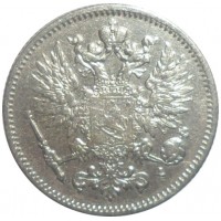 Монета 50 пенни 1907