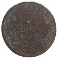 Монета Денга 1734