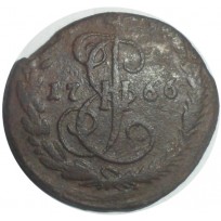 Монета Денга 1766 ЕМ