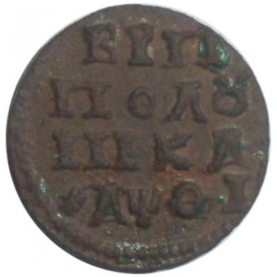 Монета Полушка 1719 ВРП НД