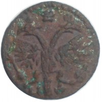 Монета Полушка 1719 ВРП НД