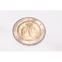 Монета Люксембург 2 евро 2014 50 лет вступления на трон Великого Герцога Жана