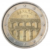 Монета Испания 2 евро 2016 Сеговия