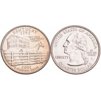 США 25 центов 2001 Кентуки