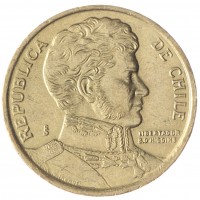 Монета Чили 10 песо 1997
