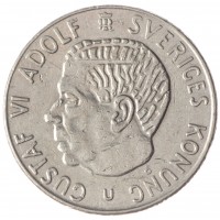 Швеция 1 крона 1973