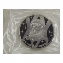 Монета 1 рубль 1983 Терешкова PROOF Стародел в запайке