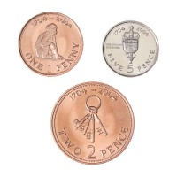 Гибралтар Набор монет 2004 300 лет захвату Гибралтара (3 штуки)