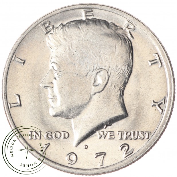 США 50 центов 1972 Kennedy Half Dollar D