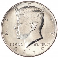 США 50 центов 2019 Kennedy Half Dollar D