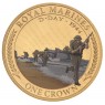 Тристан-да-Кунья 1 крона 2016 Королевская морская пехота - Royal Marines D-DAY 1944