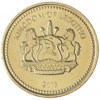 Монета Лесото 20 лисенте 2018