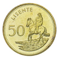Монета Лесото 50 лисенте 2018