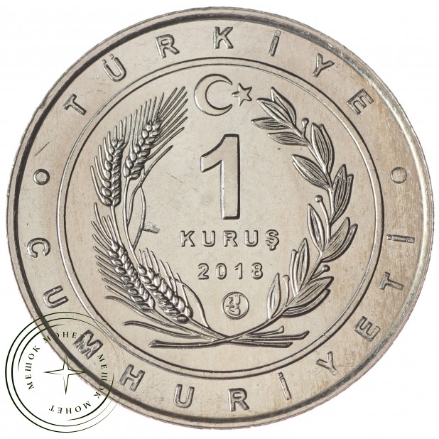 Турция набор 1 куруш 2018 Красная книга - Птицы (15 монет)