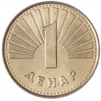 Монета Северная Македония 1 денар 2000