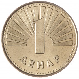 Монета Северная Македония 1 денар 2000
