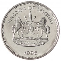 Монета Лесото 2 малоти 1998