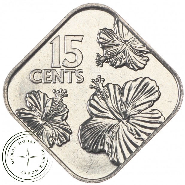 Багамские острова 15 центов 2018