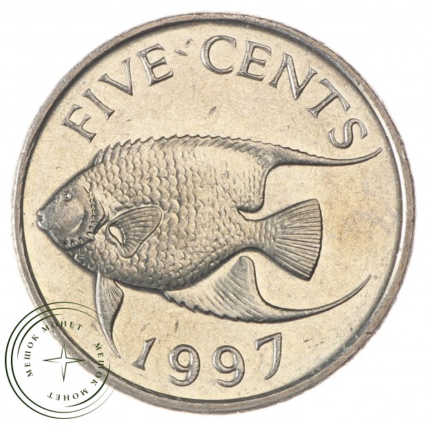 Бермудские острова 5 центов 1997
