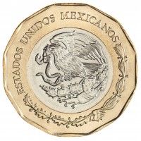 Монета Мексика 20 песо 2021 Национальные герои