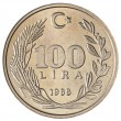 Турция 100 лир 1988
