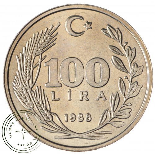 Турция 100 лир 1988