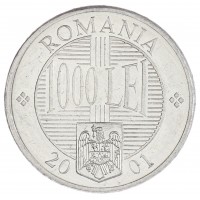 Монета Румыния 1000 леев 2001