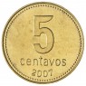 Аргентина 5 сентаво 2007