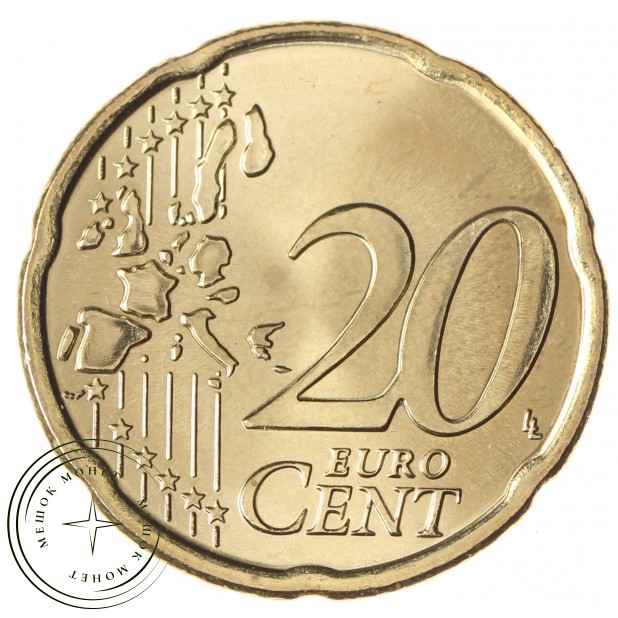 Австрия 20 евроцентов 2002